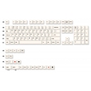 Brief White Japanese 104+22 MDA profile Keycap Set PBT DYE Sublimation for Cherry MX Mechanical Gaming Keyboard